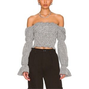 Elegant Off-Shoulder Striped Sweater